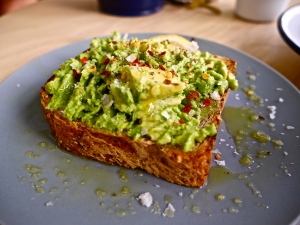 The ubiquitous avocado on toast 